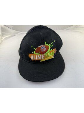 Nickelodeon NFL SlimeTime Black Baseball Cap Hat NFL Football, Adjustable
